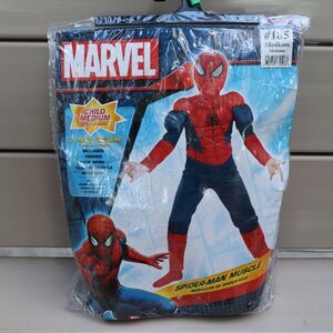 Spider Man Muscle Costume Child Size Medium Amscan